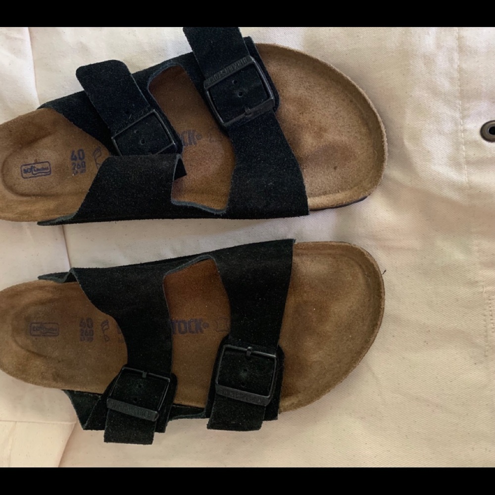 Birkenstock Arizona Leather Casual Slide Sandals